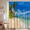 Plage tropicale, océan, voyage, côte bleue, île de la noix de coco, paysage naturel avec 12 crochets