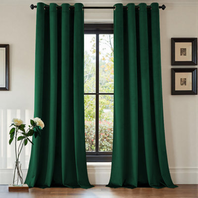 Karelyn Velvet Sheer Eyelet Curtain