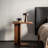 Scandinavian Pure Solid Wood Rectangular Sofa Side Table