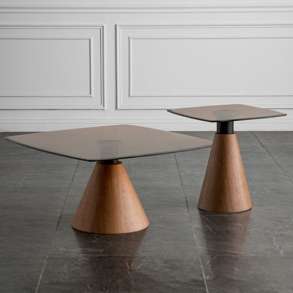 MABOLUS Glass Top Nesting Coffee Table Wayfair