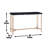 Walter - Brass Inlay Sofa Table - Brown