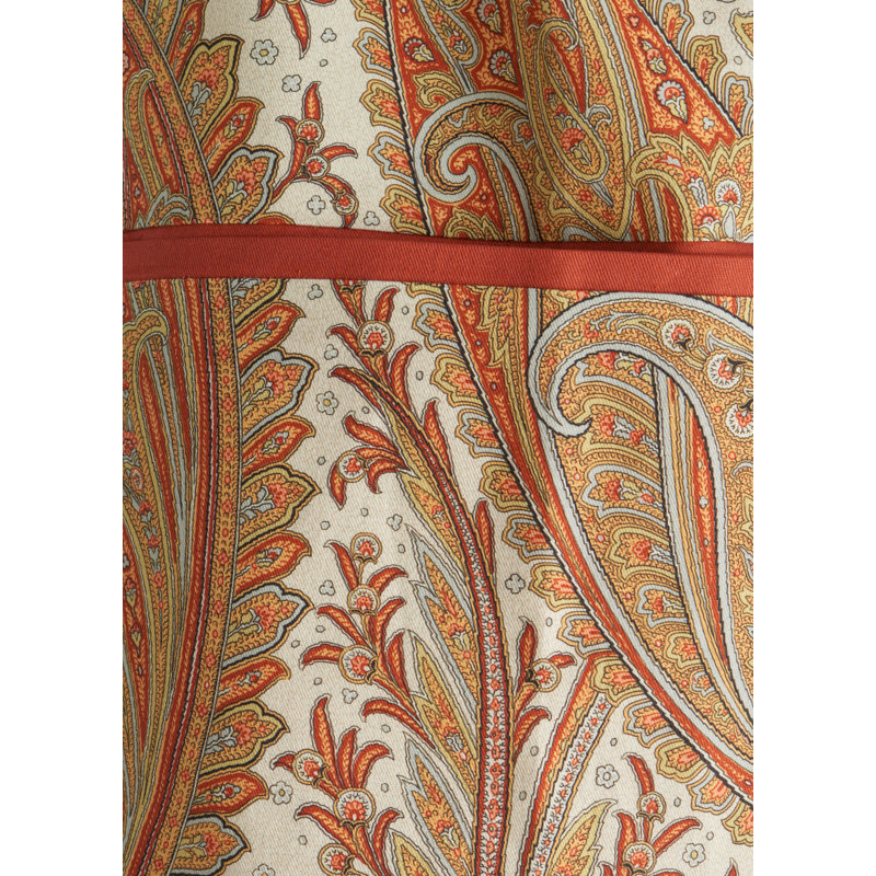 Kashmir Paisley Floral Cotton Bib Apron