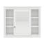 Armoire de salle de bain murale moderne 35 "x 28" avec miroir et 6 tablettes ouvertes