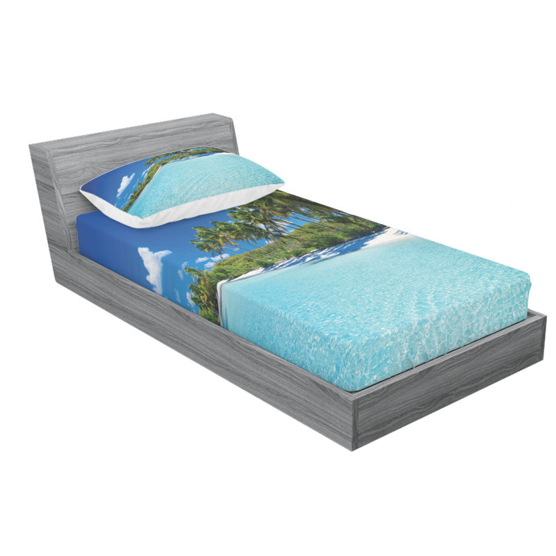 Microfiber Sheet Set, Twin Sheet Set with Fitted Sheet