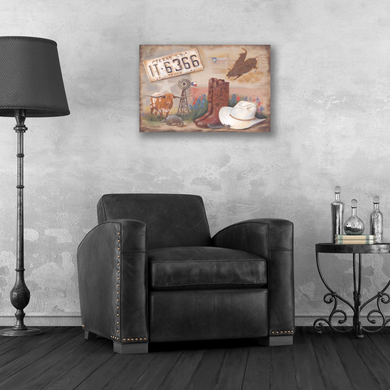 " Texas " Graphic Art Print, 16" H x 24" W x 0.2" D
