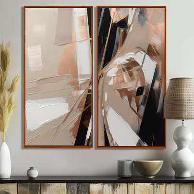 Brown And Black Beyond Boundaries V - Brown Wall Art