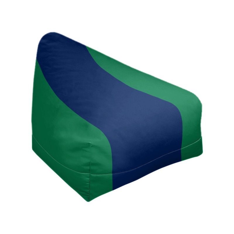 Sac de pois classique, H 30 po x l 27 po x P 27 po, Vert/bleu
