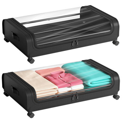 Rebrilliant Becontree Oxford Fabric Underbed Storage