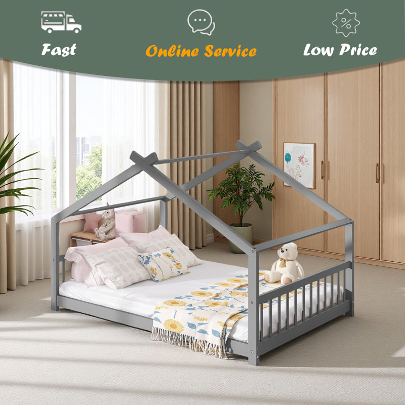 Lit en bois House House, Lit double