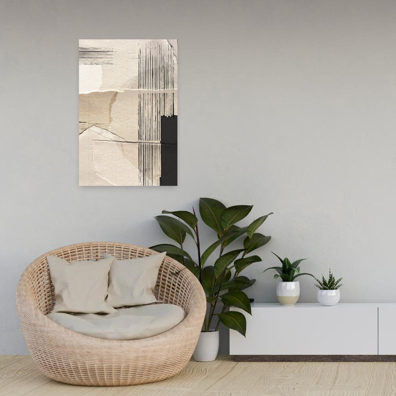 Art contemporain contemporain abstrait, H 24 po x l 16 po