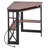 Lambrecht Corner Desk With Outlets & USB Ports, Triangle Computer Desk With Charging Station, Storage Shelf, Space Saving Writing Desk For Small Space-505212663