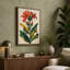 Red Lily Specimen Botanical - Wrapped Canvas-1054485662-1054485663