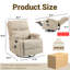  Tissu pivotant, inclinable, inclinable et massant-124582278