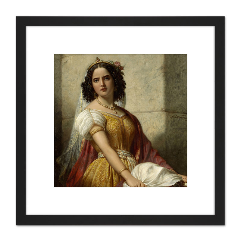 Salome With Head John Baptist by Jan Adam Kruseman - Single Picture Frame Painting