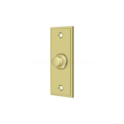 Clochette rectangulaire contemporaine en laiton poli