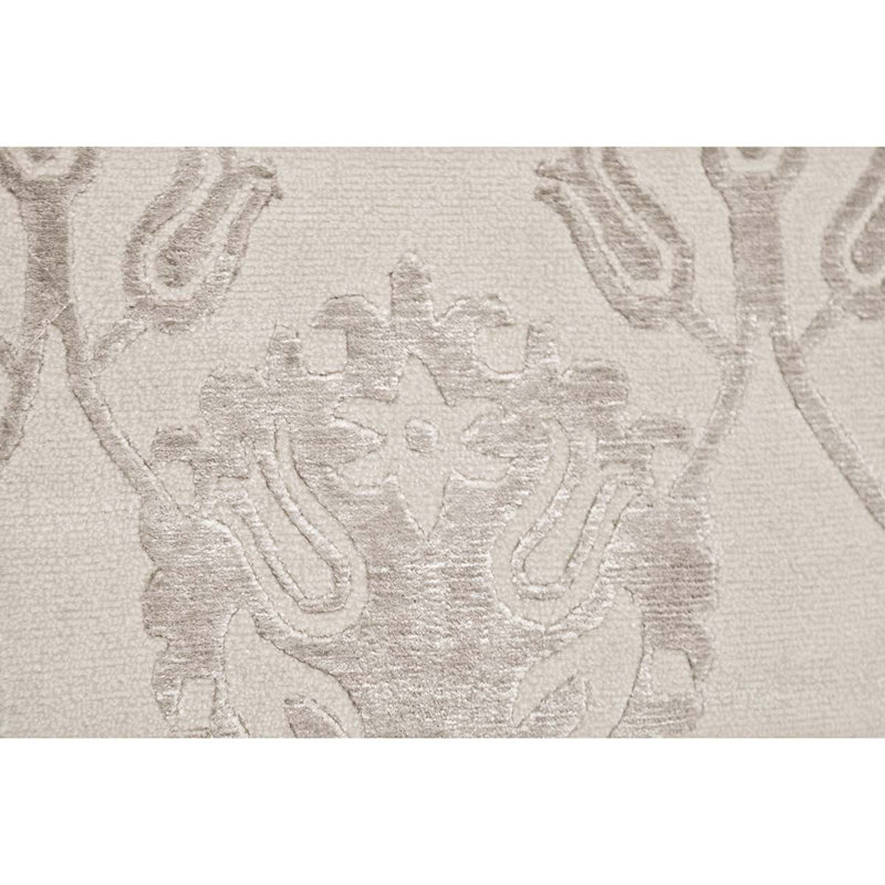 Damask Area Rug in Beige