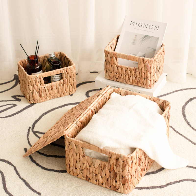 Rosecliff 3 Piece Handmade Wicker Basket Set