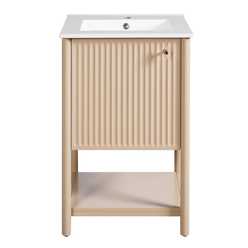 Meuble-lavabo de 20 po avec lavabo en céramique