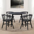 Meili Willow 4-Person 42" Round Solid Wood Dining Set