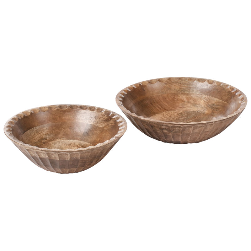 Handmade Mango Wood Decorative Bowl 2