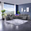 Canapé inclinable moderne en forme de L avec fonctions multifonctionnelles et cuir synthétique haut de gamme