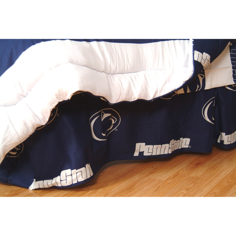 NCAA Ruffled Bed Skirt, Twin, Penn State