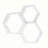 Lakefield 3 Piece Hexagon Floating Shelf-2015650744