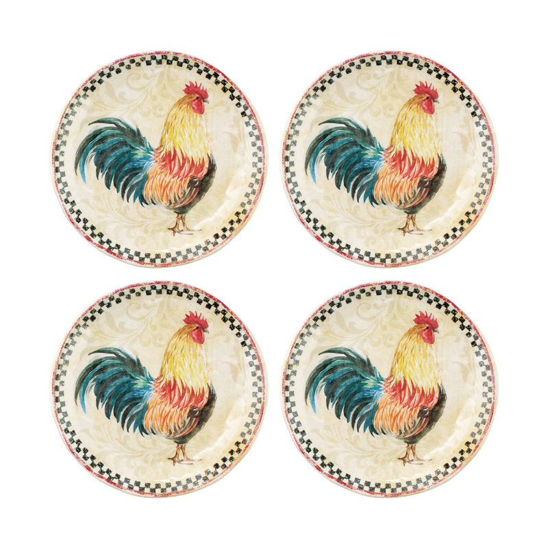 Country Rooster, 6" Plate S12