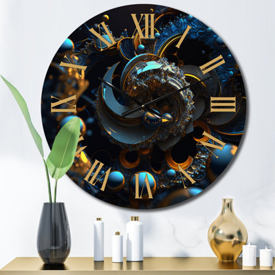 Horloge murale en métal