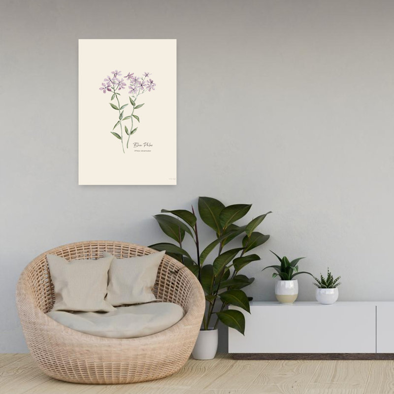  Phlox, art floral contemporain, H 24 po x l 16 po