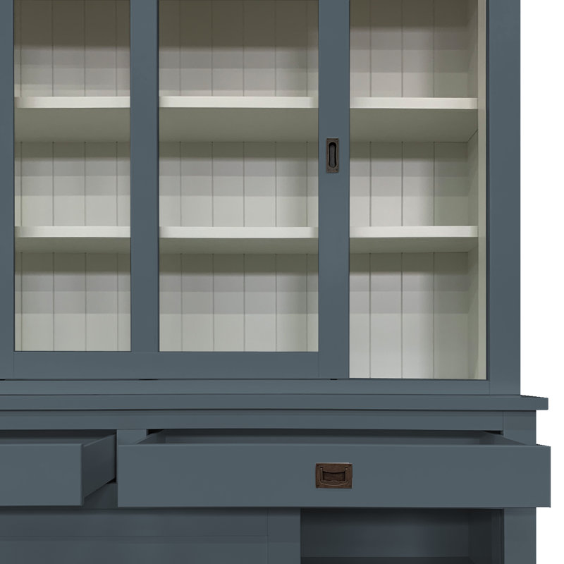 Antione Display Cabinet, Blue/Grey 