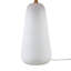 Lampe de table en céramique texturée avec abat-jour cannelé blanc Voir ci-dessous