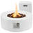 Round Propane Fire Pit with Lid-324696309