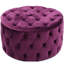 Velours fuchsia moderne avec accoudoirs luxueux
