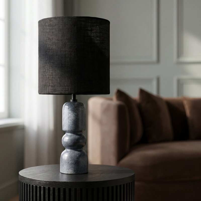 Lampe de table Dearing, Black, Black