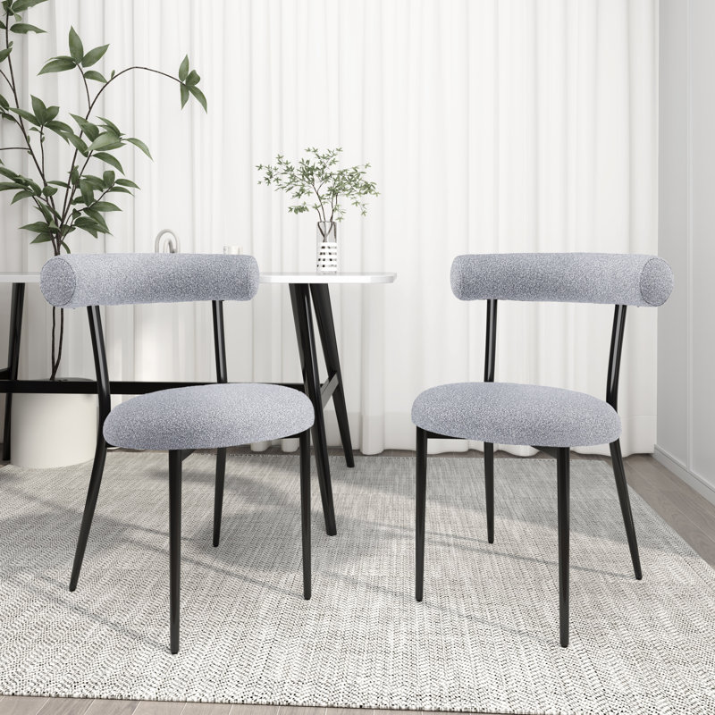 Reece Reece Fabric Upholstered Dining Chair, Gray