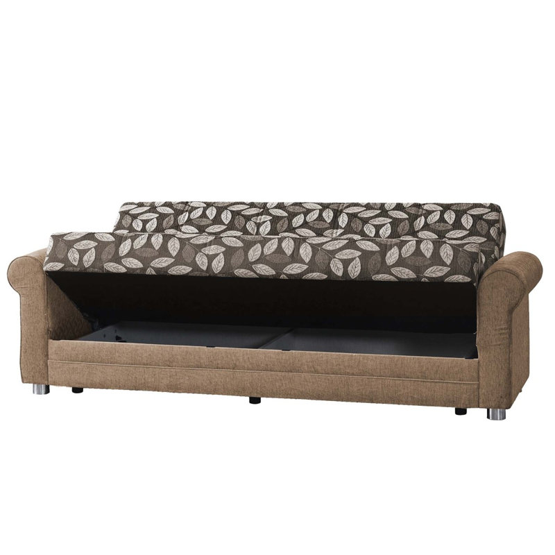Canapé-lit convertible avec rangement Grandera Collection, Gris/beige