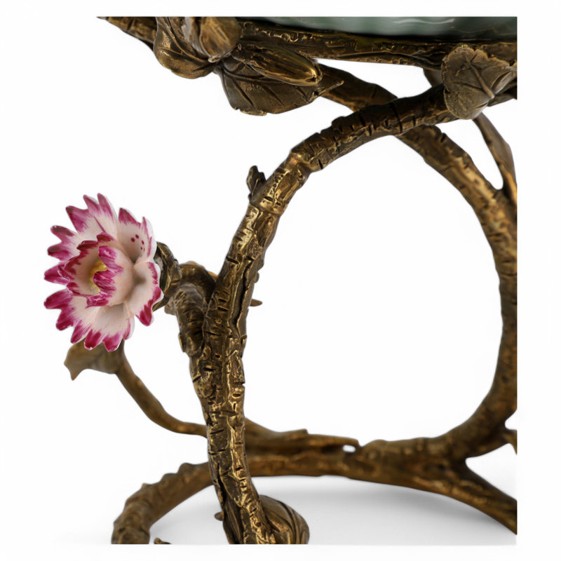 Porcelain Bowl With Bronze