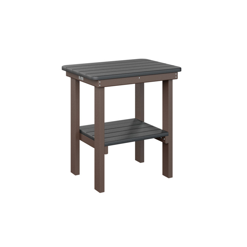 Berlin Gardens Rectangular End Dining Table, Black, Chocolate Brown