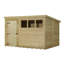 Shiplap Pent Wooden Shed-105971531