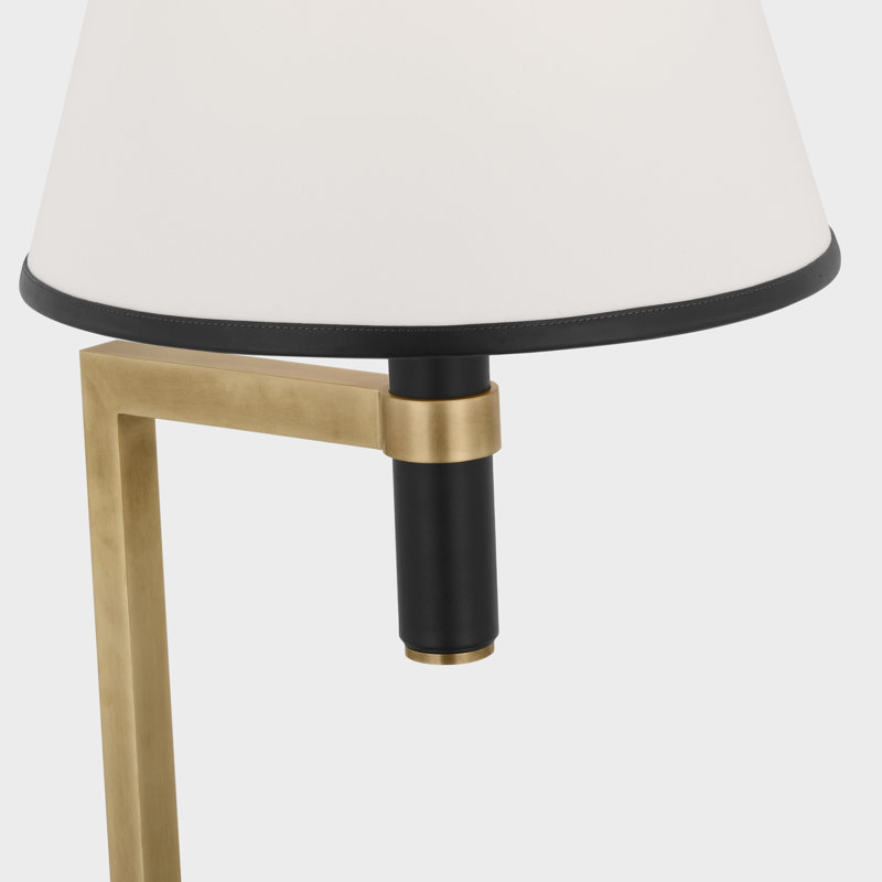 Hedger Traditional Floor Lamp by Ralph Lauren, Natural Brass/Navy