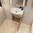 Edgerrin 16 " W Wall Mounted Cloakroom Vanity Bathroom Vanity With Ceramic Top