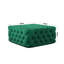 Silkgrass Velvet Tufted Square Footstool Ottoman-1257153915