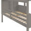 Lit superposé simple Balltown: bois massif, simple sur simple, enfants, tout-petits, bas, rangement et maison-758096053