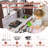 2-piece Kids Kitchen Playset, Wooden Play Kitchen Set For Toddlers