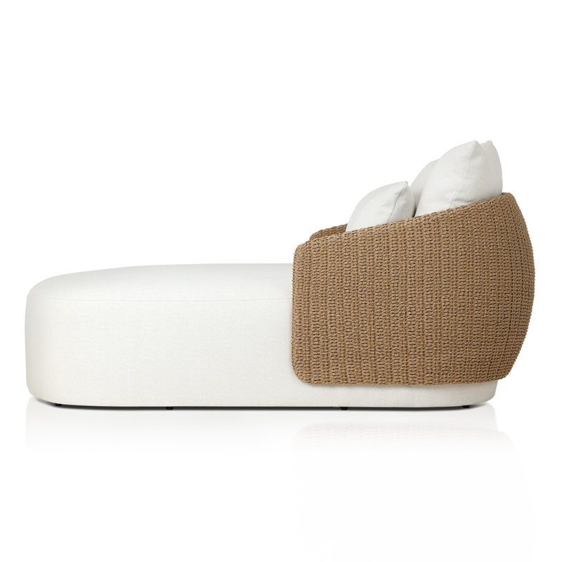 Maven Outdoor Chaise Lounge, Natural, Alessi Linen
