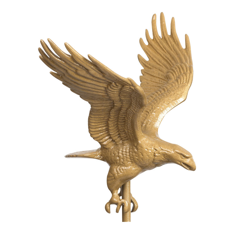 30" Full-Bodied Eagle Weathervane, Gold Bronze