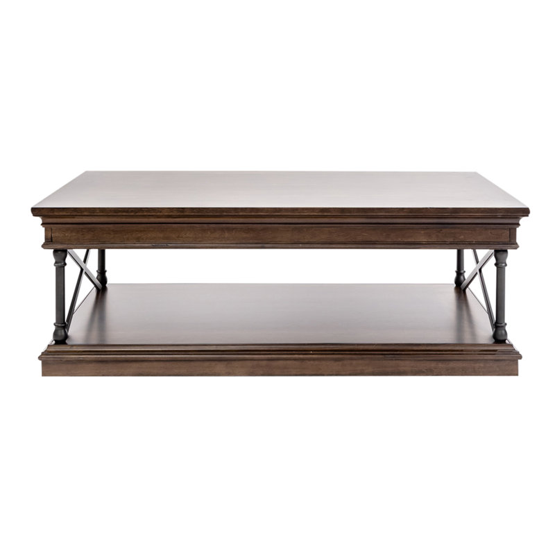 Table basse avec rangement et roulettes Abigaelle
