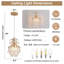 Élégant mini lustre suspendu en cristal, luminaire suspendu moderne pour petits espaces, chambre à coucher, îlot de cuisine, entrée, patio couvert, (transparent)