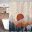 Rideau de douche avec crochets inclus-1795667382